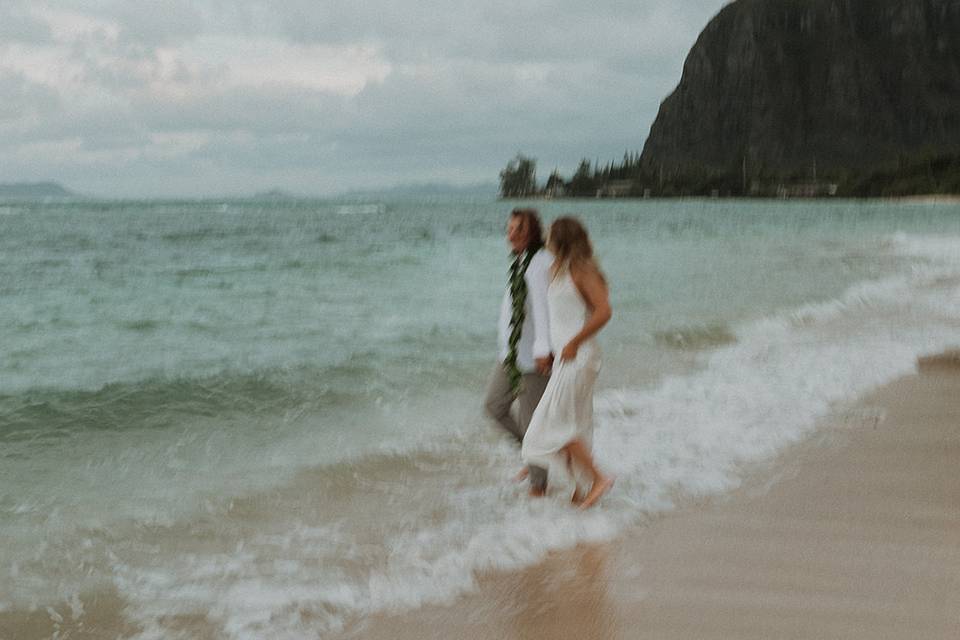 Hawaii wedding day