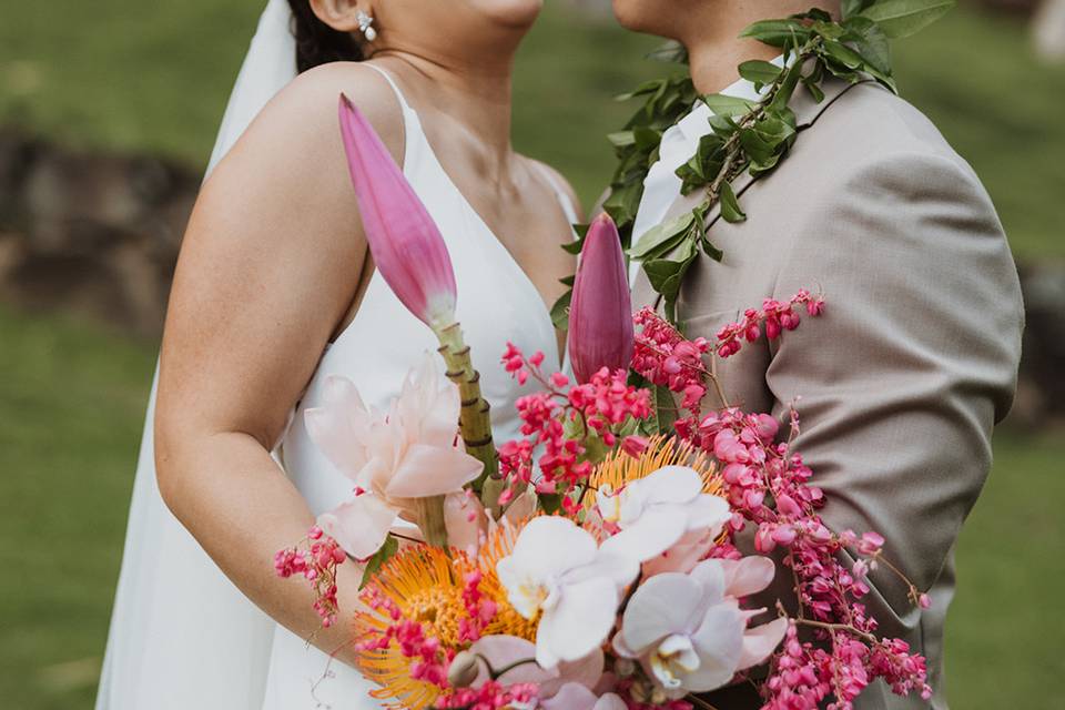 Hawaii wedding day