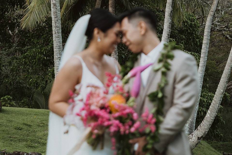 Hawaii wedding day