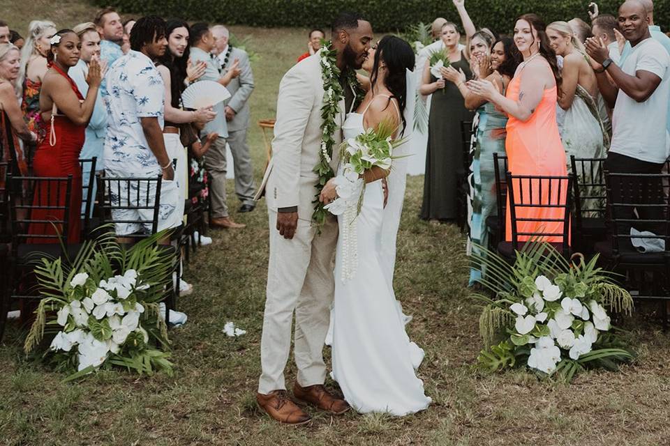 Hawaii wedding day