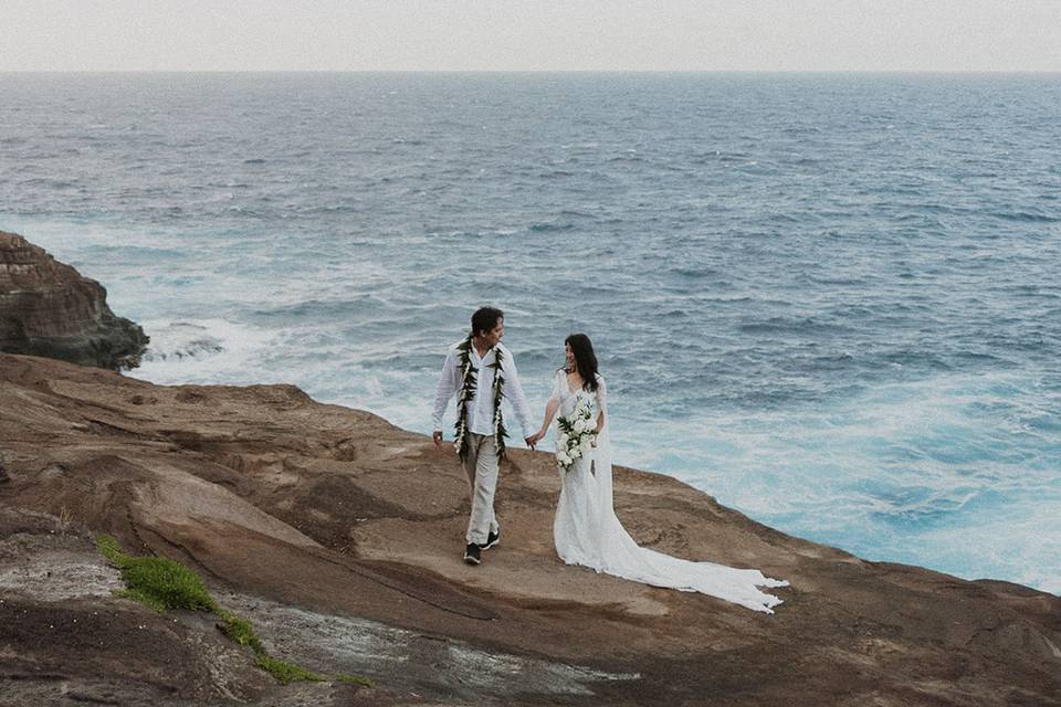 Hawaii wedding day