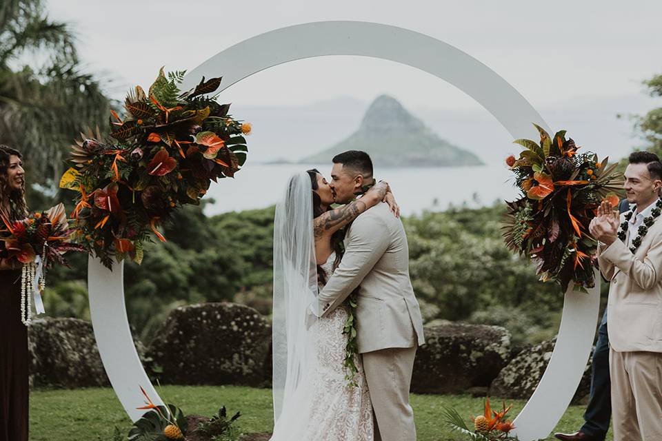 Hawaii wedding day