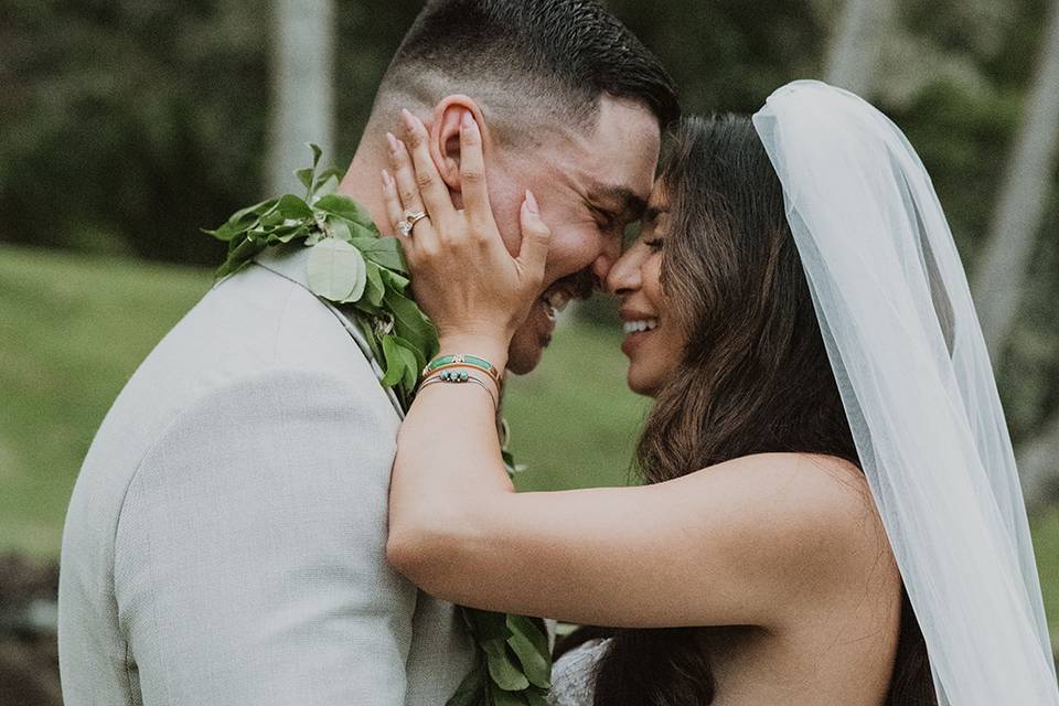 Hawaii wedding day