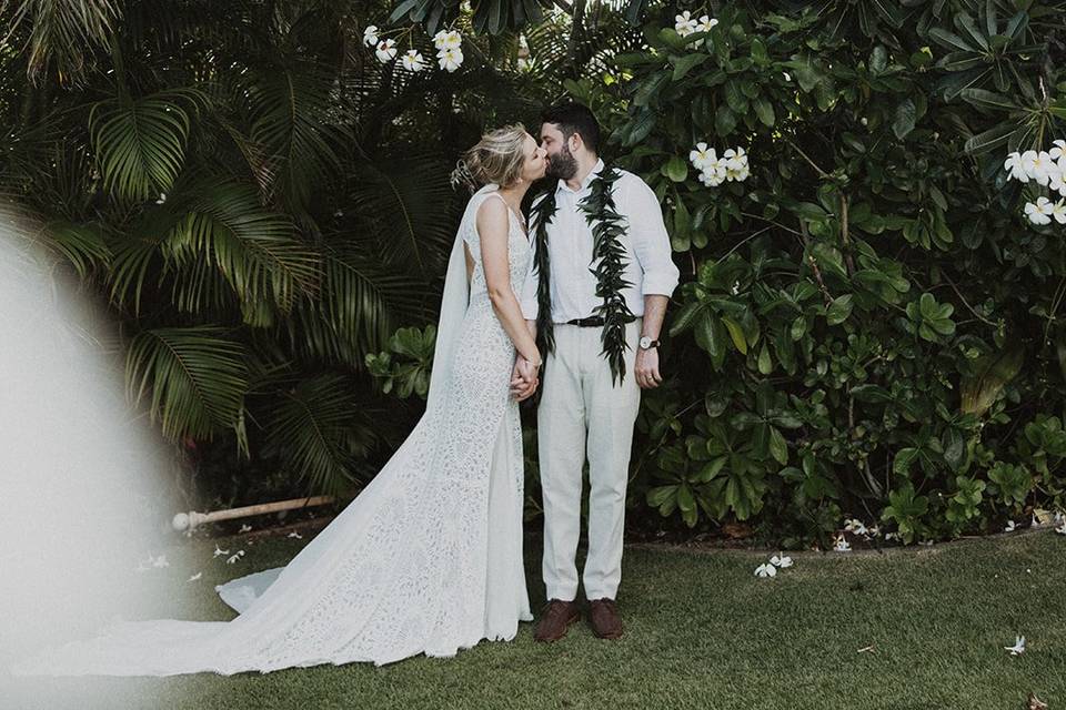 Hawaii wedding day