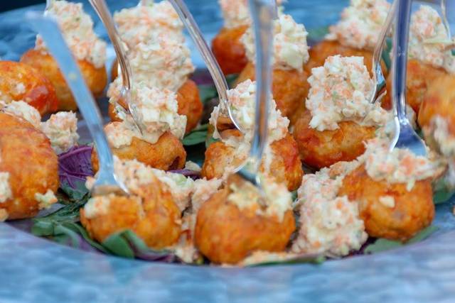 Mini Buffalo Meatballs w/ Slaw