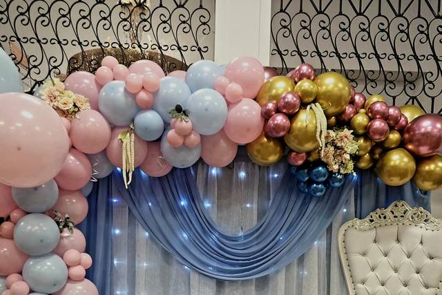Blue and pink