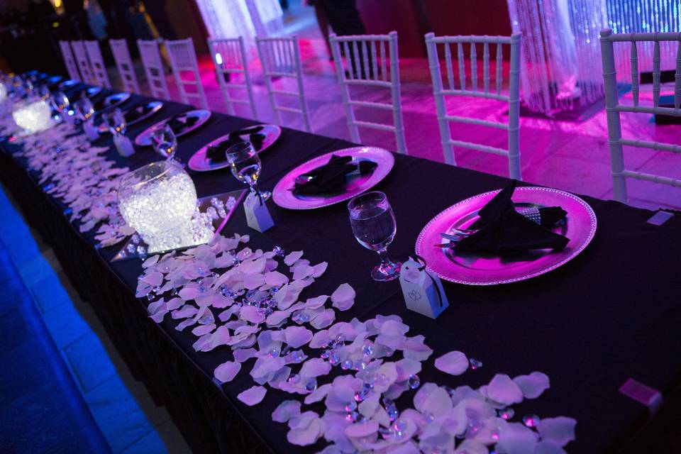 Wedding head table