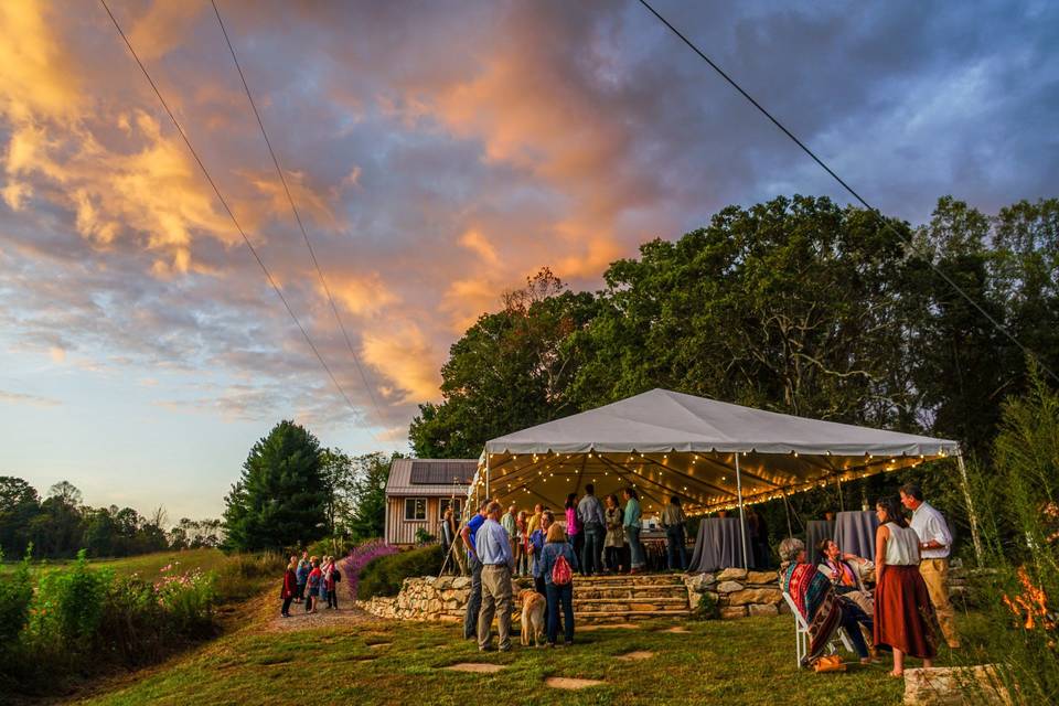 Patio for your tented party!