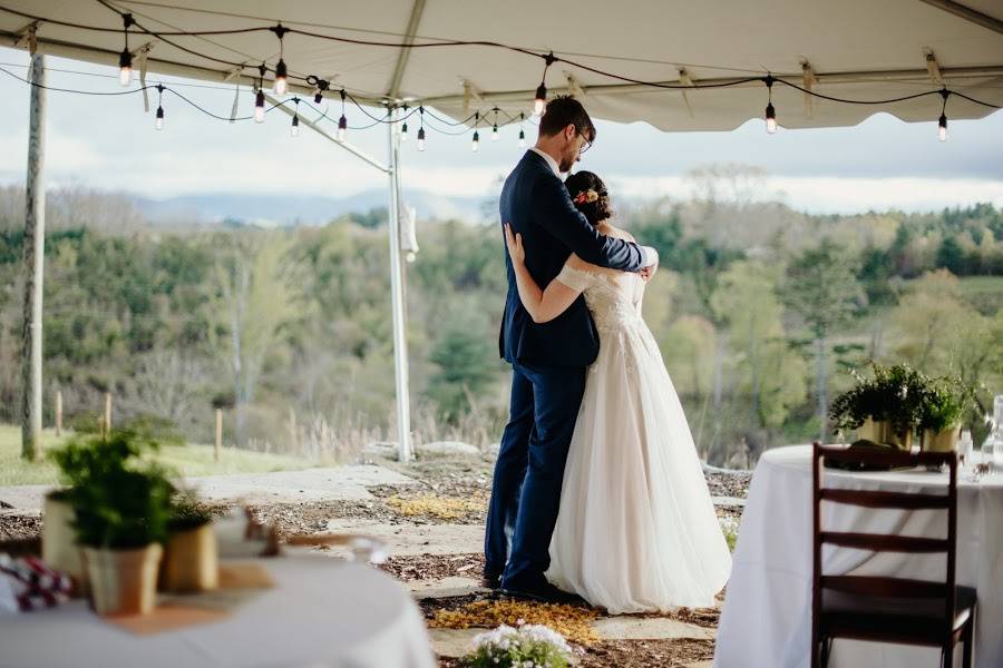 Tented Reception on the Patio