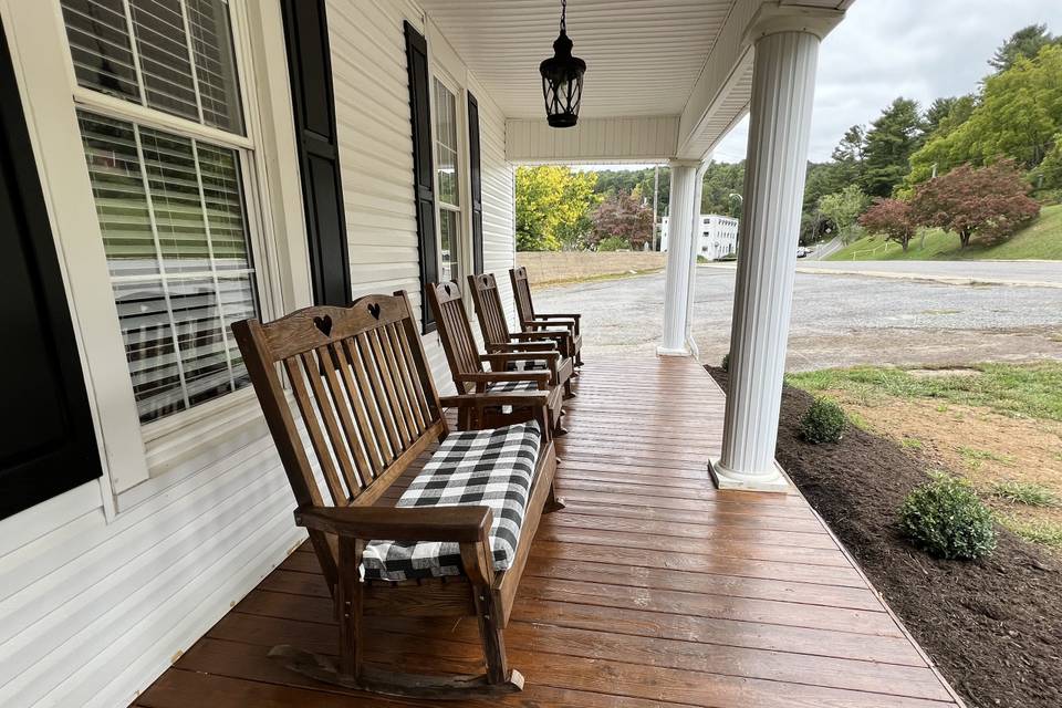 Front Porch w/ Rocking Chairs