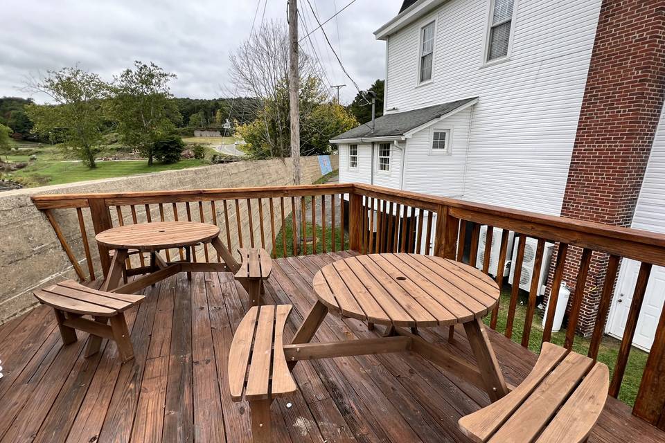 Back deck seating