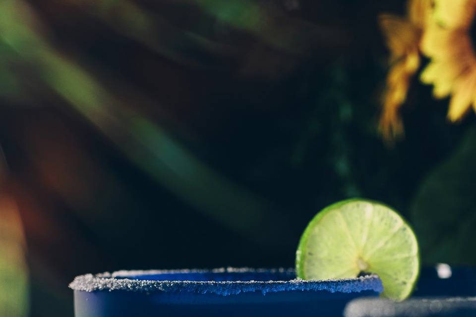 Cobalt Margarita Glass