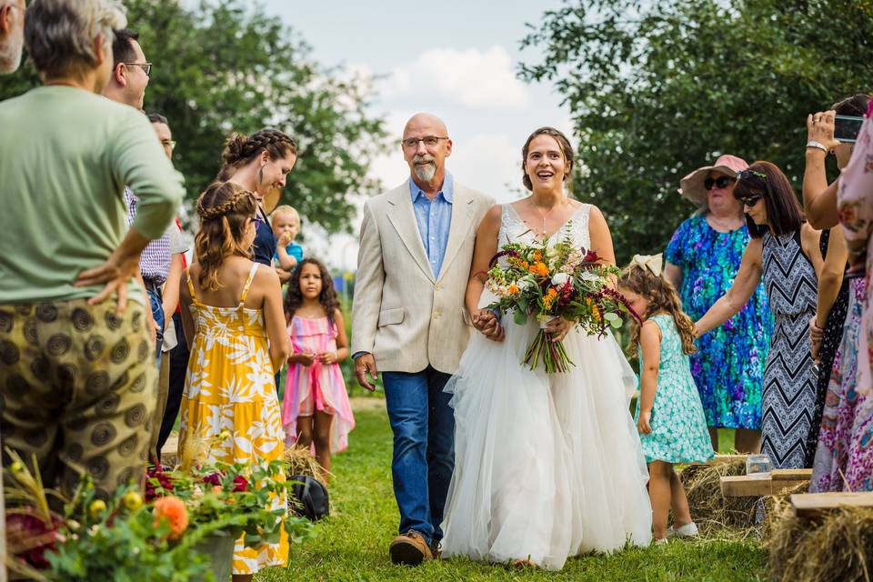 Walking down the aisle