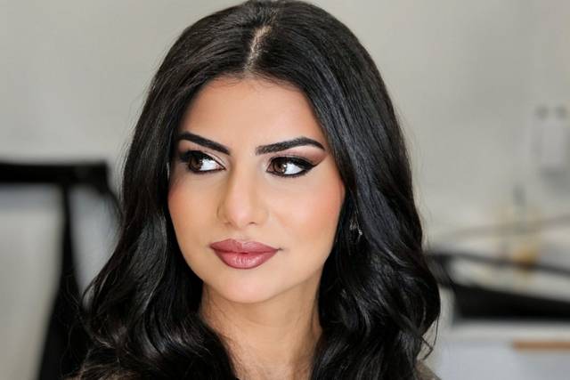 Glam makeup