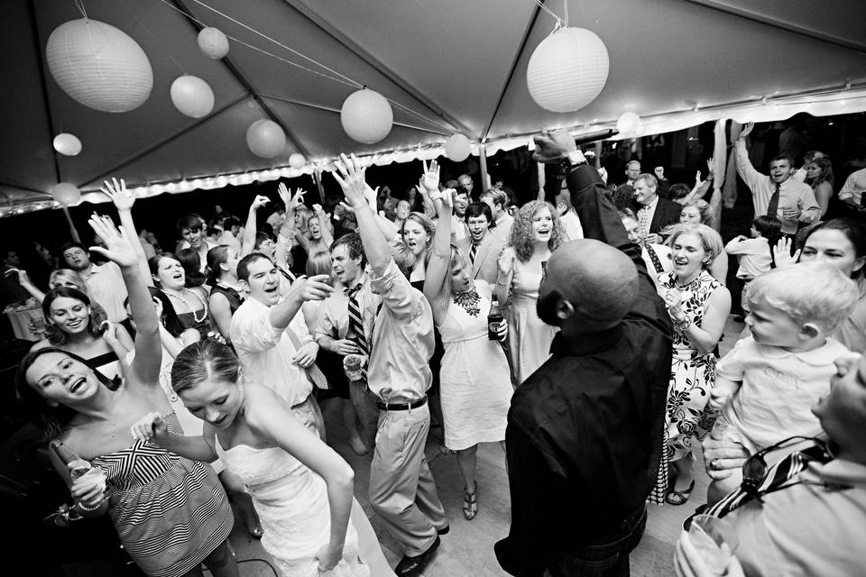 Wedding in a tent