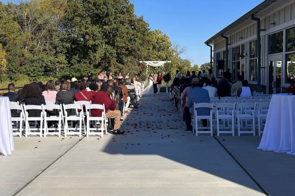 Attached patio