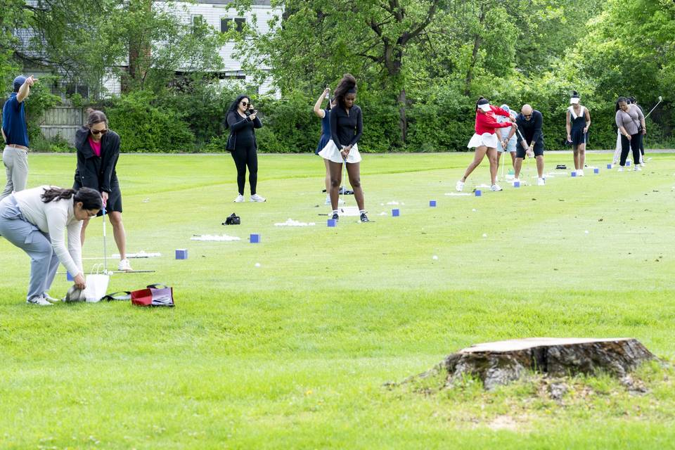Driving range fundraiser