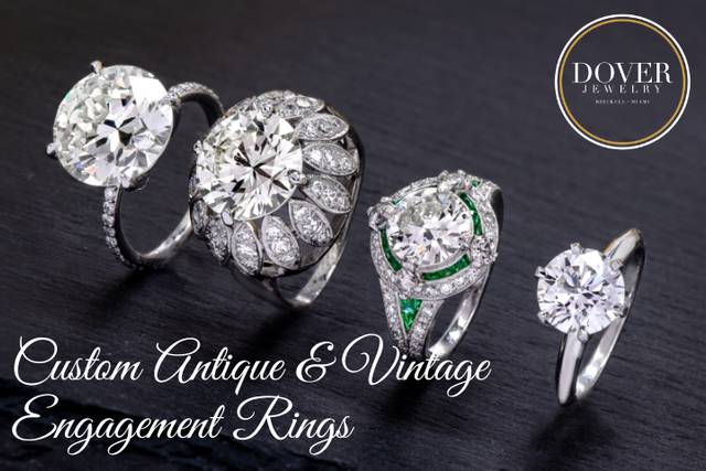 Custom Antique Diamond Rings Dallas : Wholesale Antique Diamond Rings :  Round Antique Diamond Rings : Shira Diamonds Dallas
