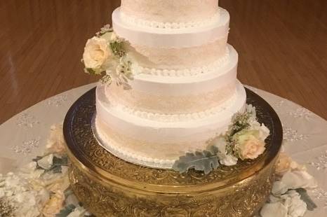 Tall wedding cake