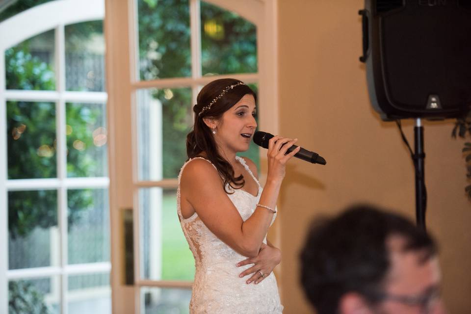 Performing at my own wedding