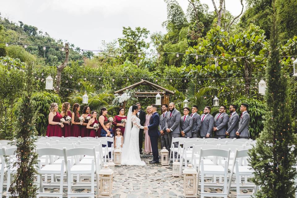 Ceremony even if it rains!