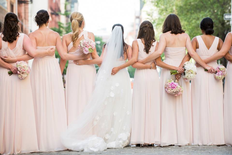 Tribeca Wedding Photography | Tribeca Bridesmaids | Photography by Berit Bizjak of Images by Berit | Tribeca Wedding Photographer