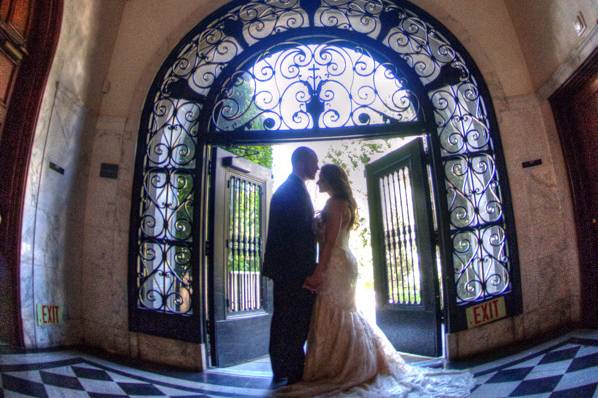 Cathedral of Saint Vibiana Wedding Bride & Groom