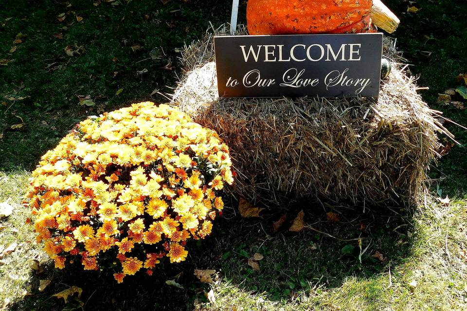 Fall ceremony entrance