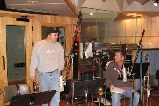 Recording at CRC Studios in Chicago.