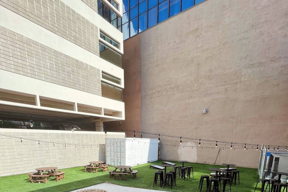The lawn outdoor space