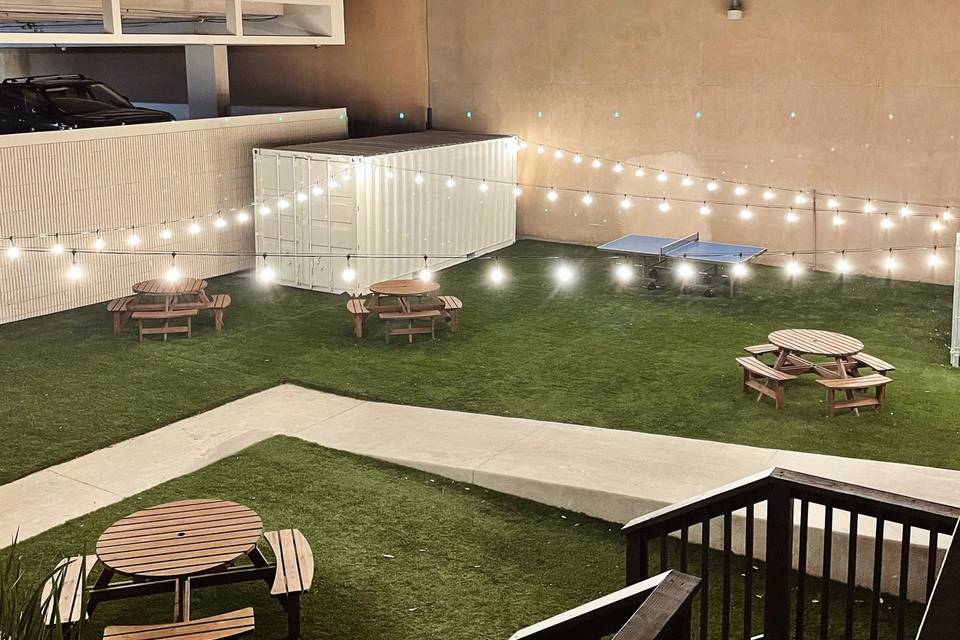The lawn outdoor space