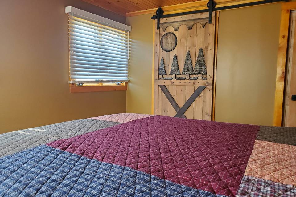 Barn Door to Bathroom