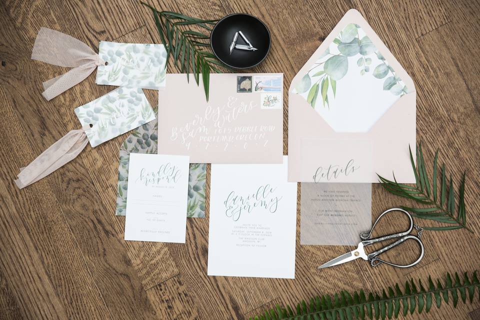 Wedding invitation and cards