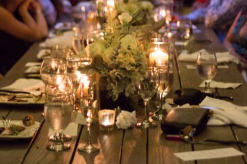 Wedding reception area