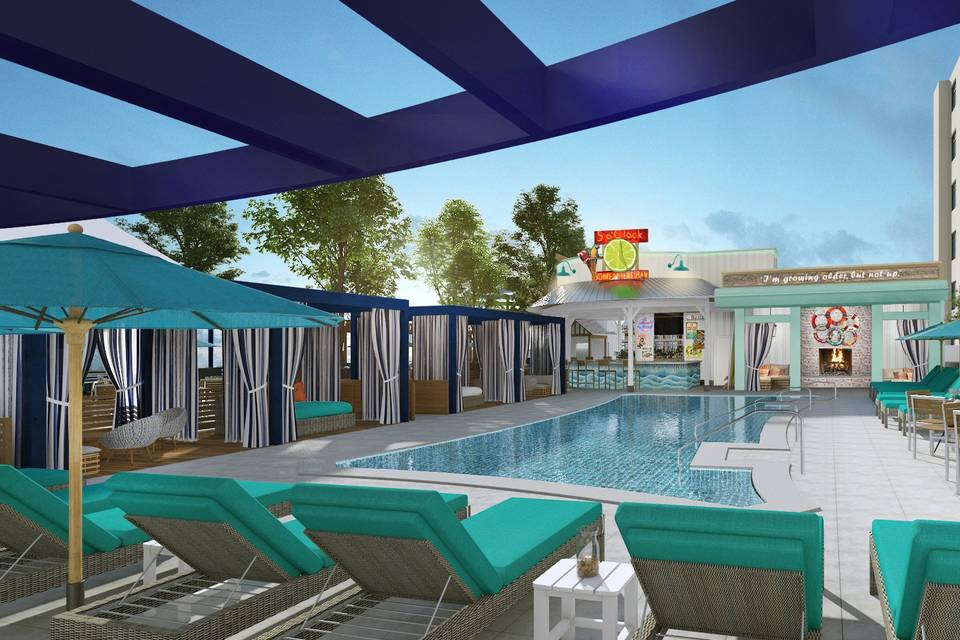 Rooftop pool