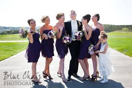 Her Girls with the Groom