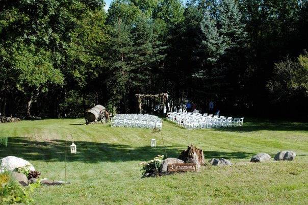 Wedding ceremony area