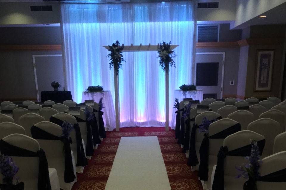 Ceremony draping