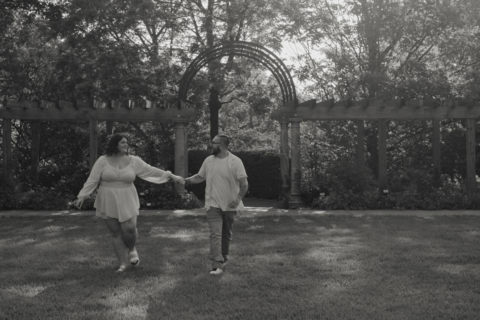 Couple walking