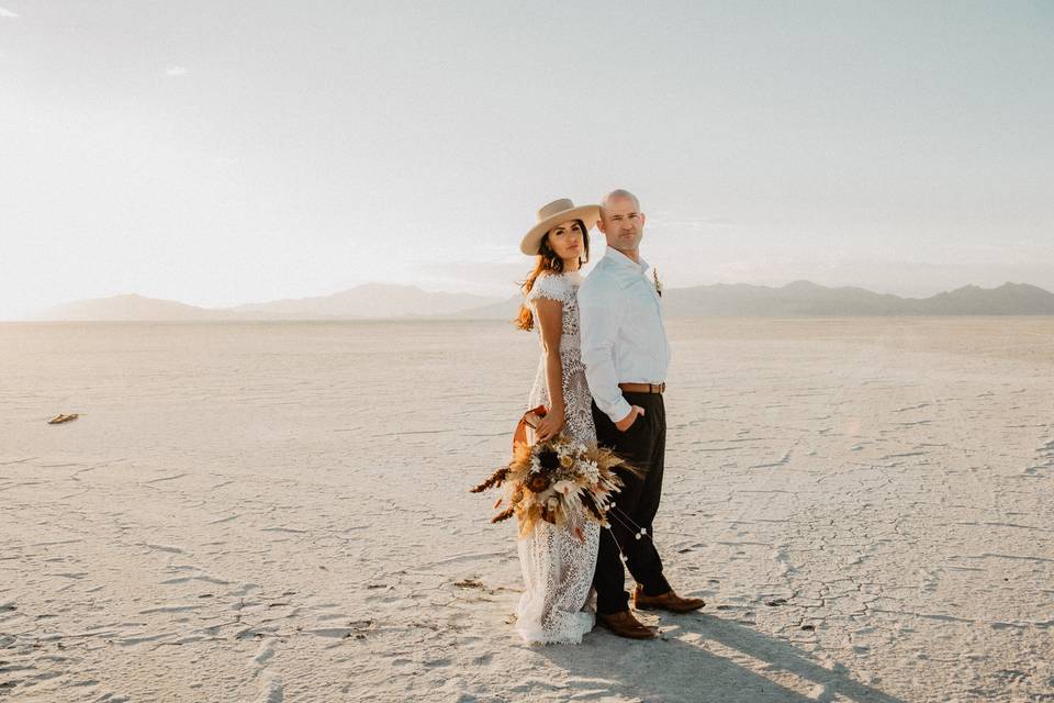 Utah Salt Flats Elopement