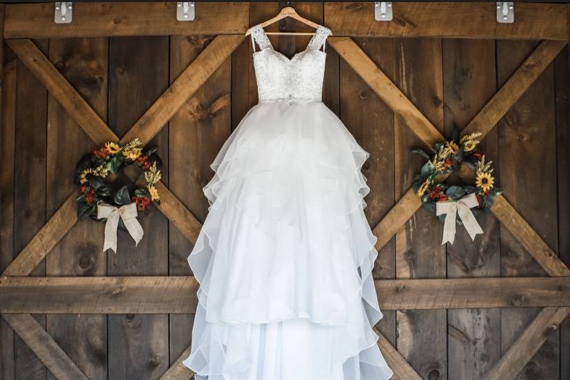 Barn dress shot