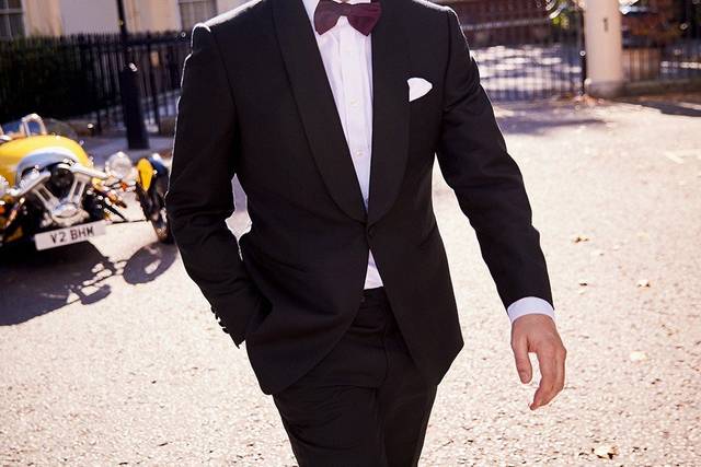 Black dinner suit