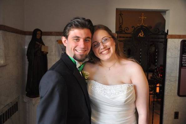 Barattini Wedding 3-17-12- The happy bride and groom, Katie & Mike