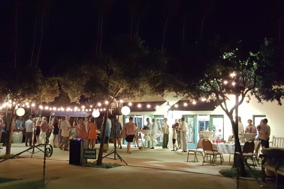 Beach House Patio at Night