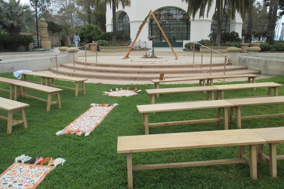 Outdoor Ceremony at Carousel