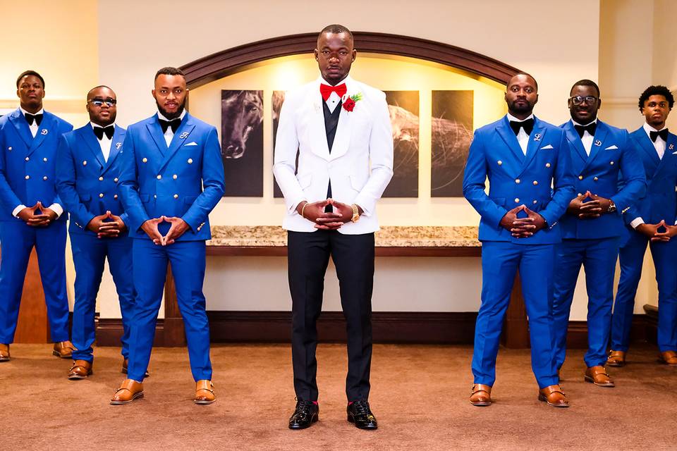 Groom and his guys