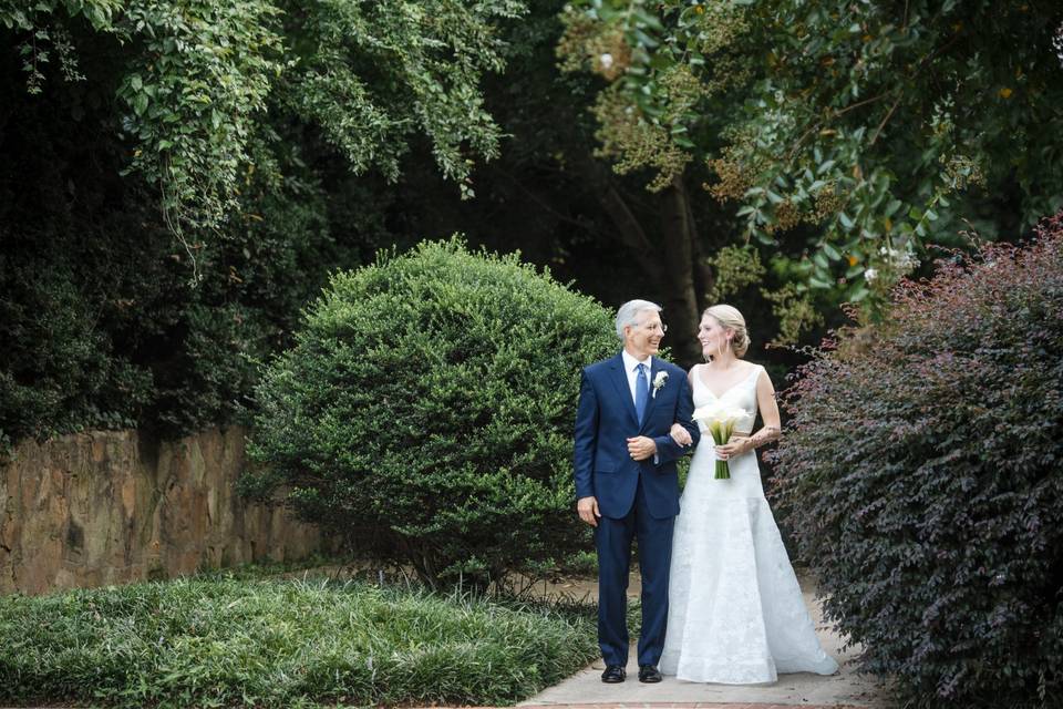 Bride and her dad