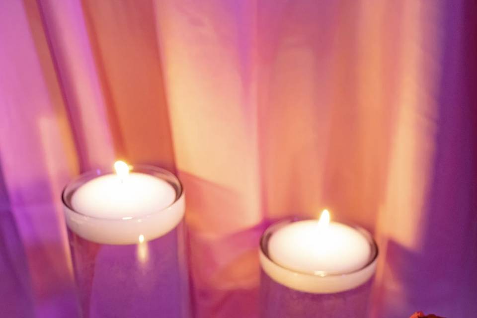Candles sets the mood