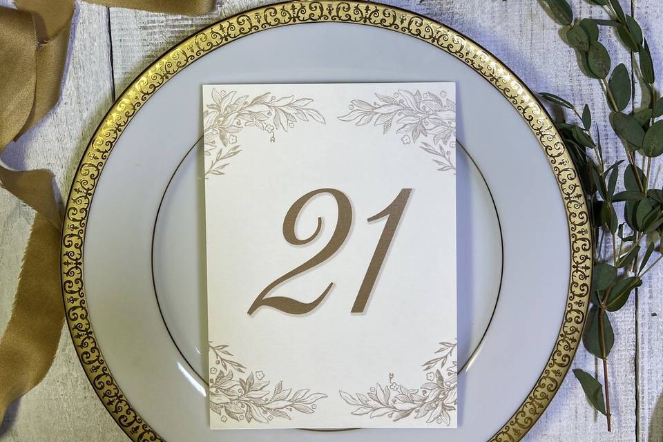 Table Number