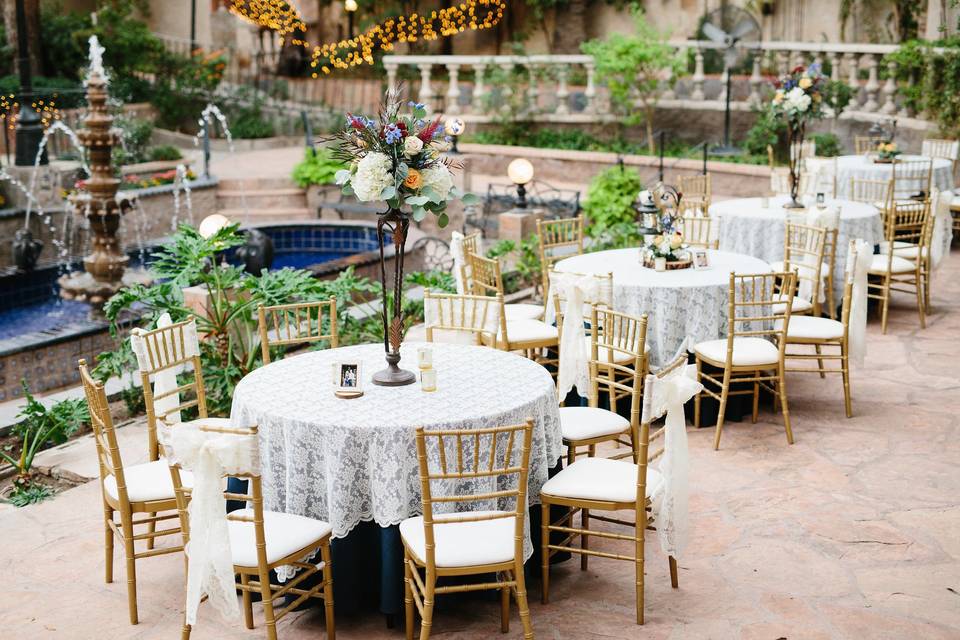 Provencal Venue Garden Tables